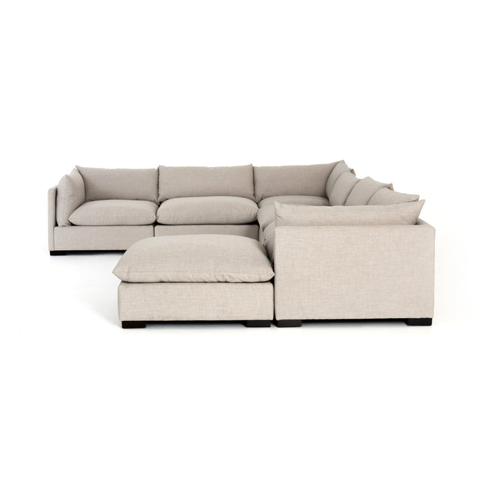 Four Hands Westwood 6 PC Sectional with Ottoman