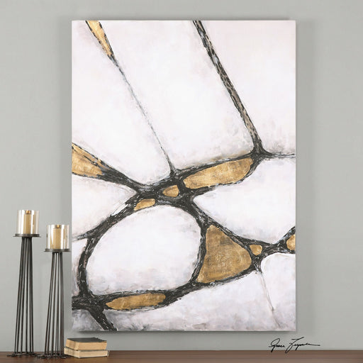 Uttermost Abstract Art In Gold And Black