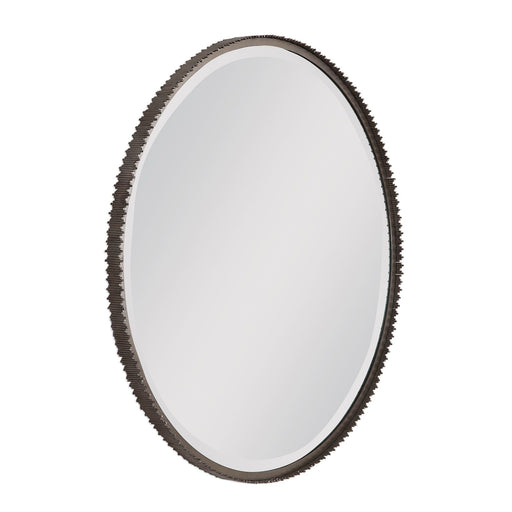 Uttermost Ada Round Steel Mirror