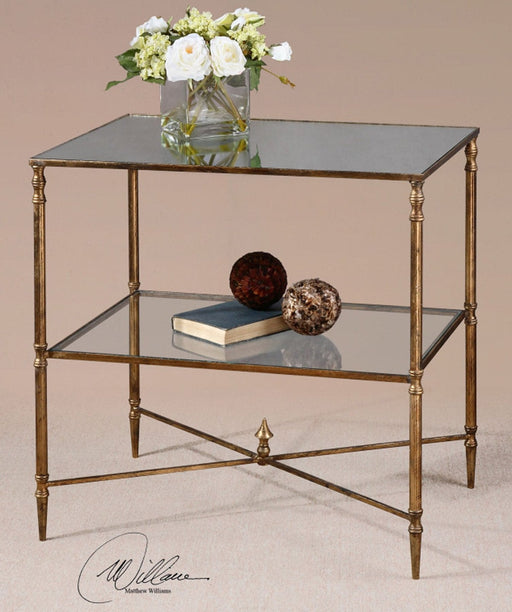 Uttermost Henzler Mirrored Glass Lamp Table