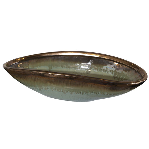 Uttermost Iroquois Green Glaze Bowl