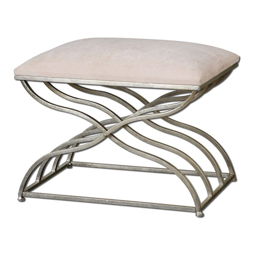 Uttermost Shea Satin Nickel Small Bench