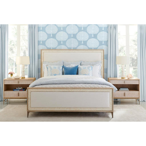 Jonathan Charles Tideline Bone & Linen Upholstered Bed