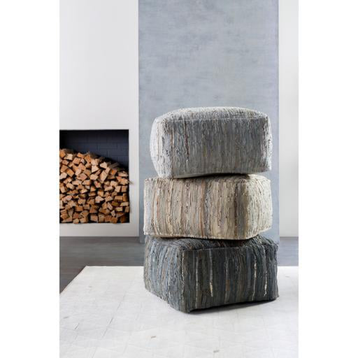 Surya Anthracite Pouf