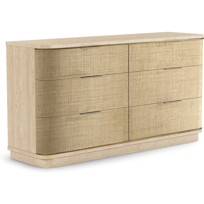 Jonathan Charles Seiche Grass Cloth Dresser