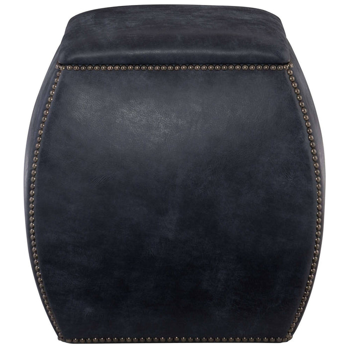 Bernhardt Interiors Delta Leather Ottoman