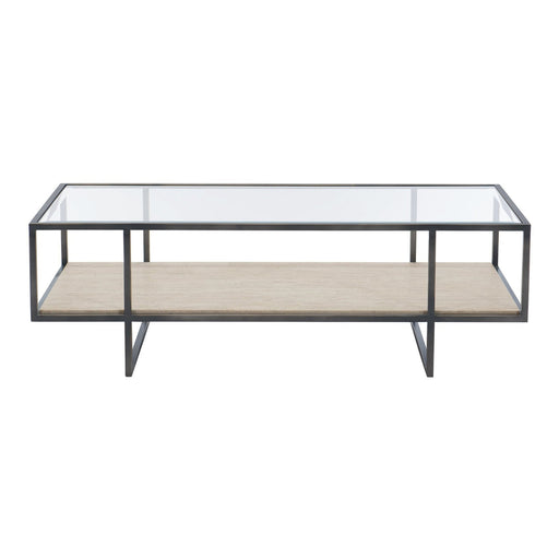 Bernhardt Harlow Metal Rectangular Cocktail Table