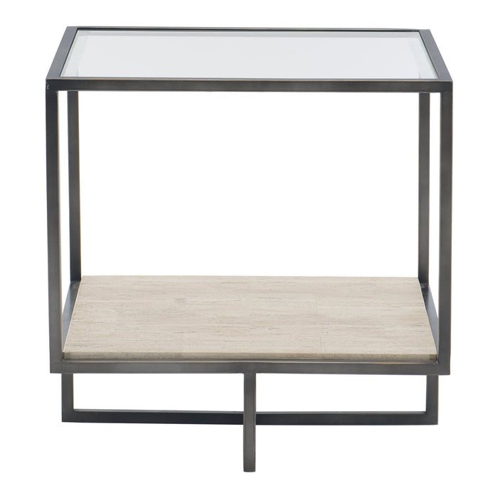 Bernhardt Harlow Metal Square End Table