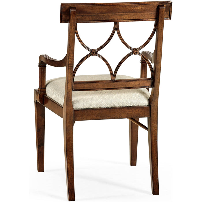 Jonathan Charles Buckingham Curved Back Arm Chair