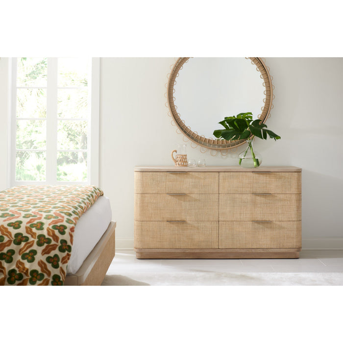 Jonathan Charles Seiche Grass Cloth Dresser