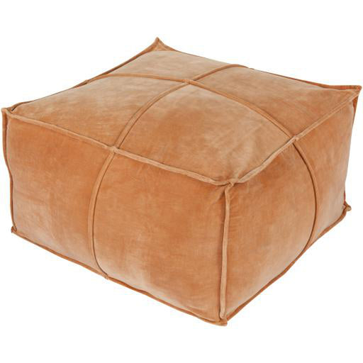 Surya Cotton Velvet Pouf