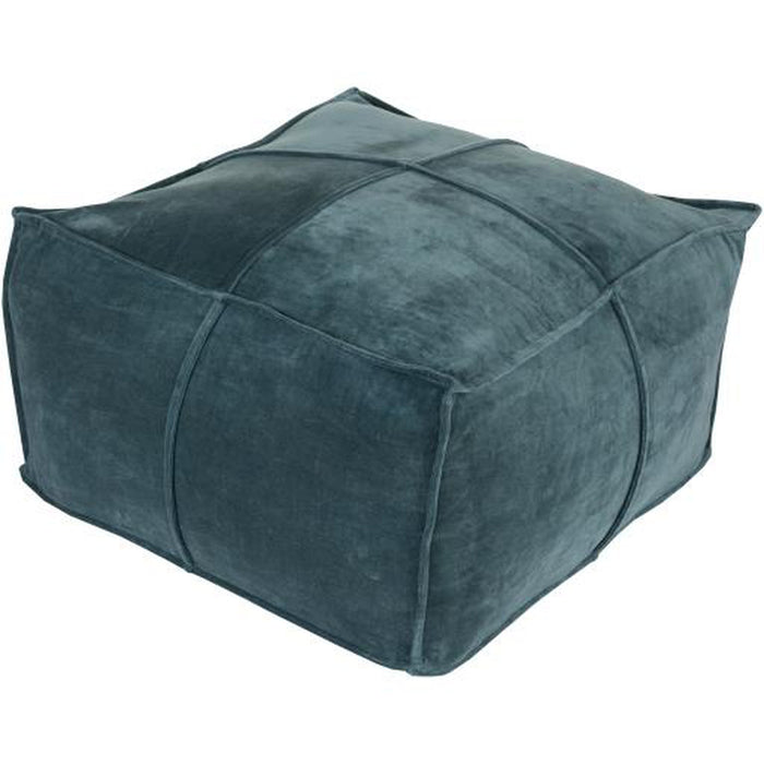 Surya Cotton Velvet Pouf