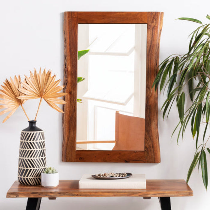 Surya Edge Wood Mirror