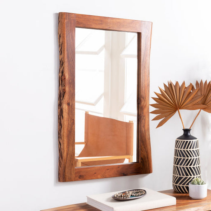 Surya Edge Wood Mirror