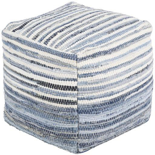 Surya Denim DNPF-001 Pouf