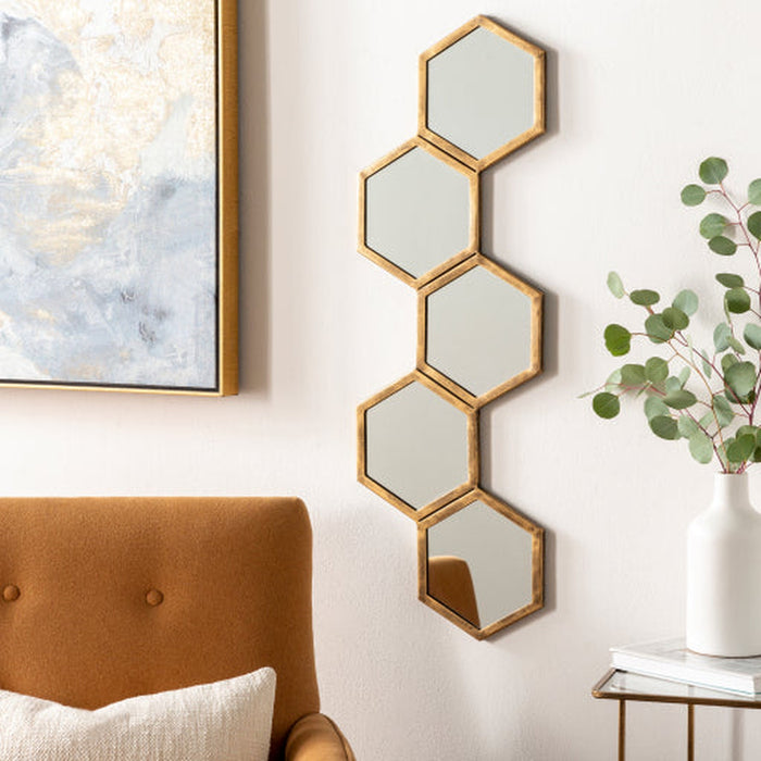 Surya Honeycomb Mirror