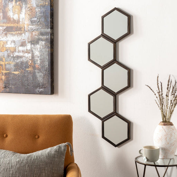 Surya Honeycomb Mirror