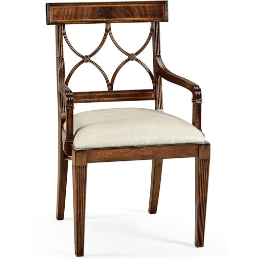 Jonathan Charles Buckingham Curved Back Arm Chair