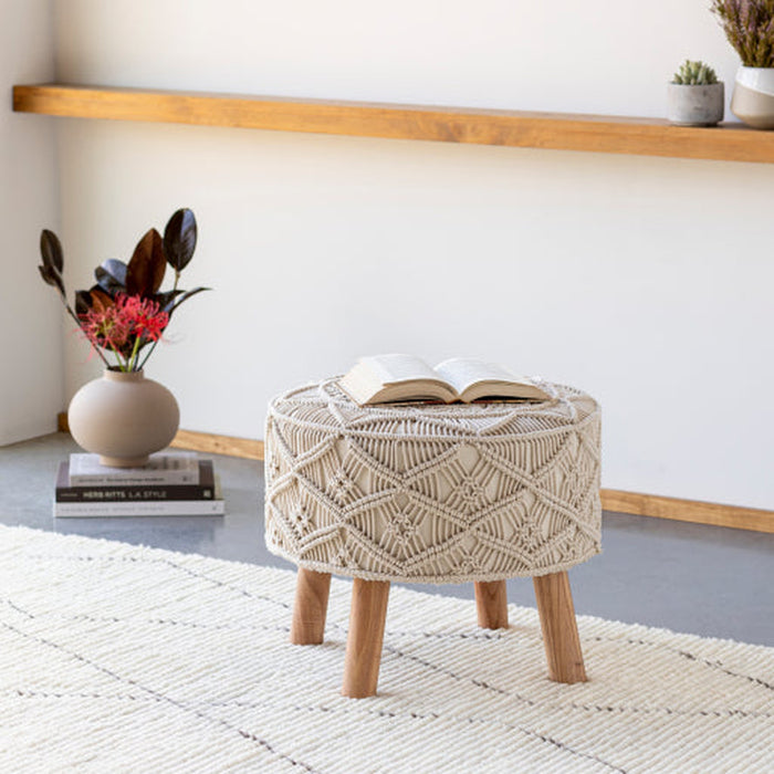 Surya Mandala Round Stool