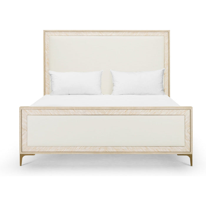 Jonathan Charles Tideline Bone & Linen Upholstered Bed