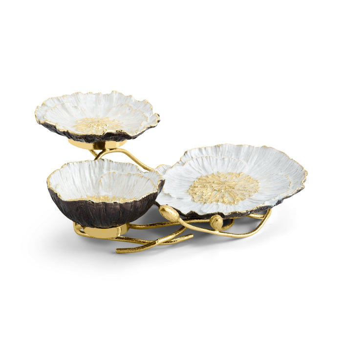 Michael Aram Anemone 3-Tier Dish