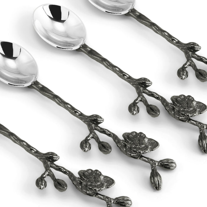 Michael Aram Black Orchid Hor D'oeuvres Spoons - Set of 4