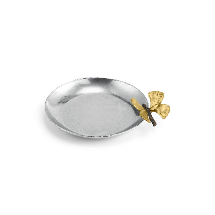 Michael Aram Butterfly Ginkgo Round Trinket Tray