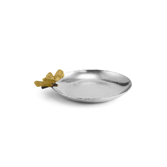 Michael Aram Butterfly Ginkgo Round Trinket Tray