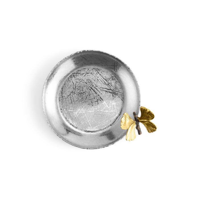 Michael Aram Butterfly Ginkgo Round Trinket Tray