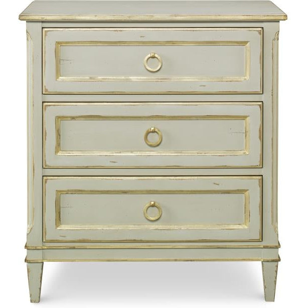 Century Furniture Monarch Madeline Gold Leaf Nightstand