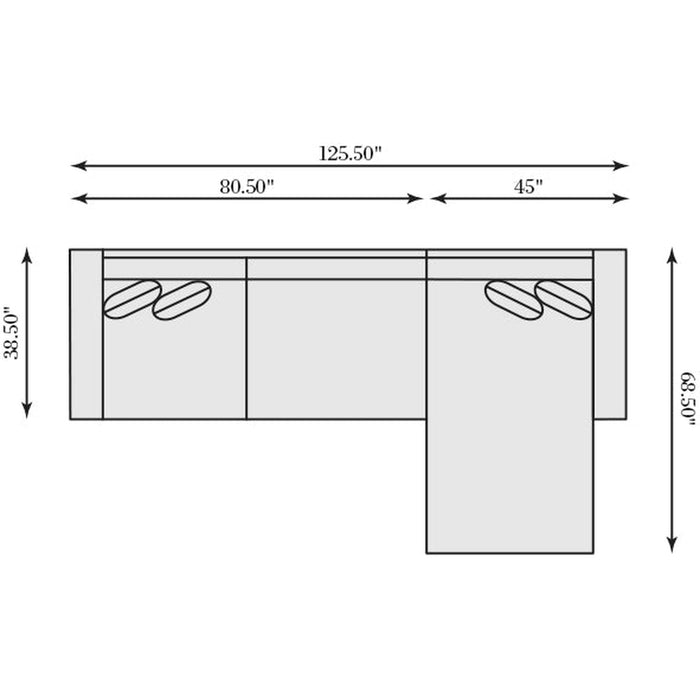 Bernhardt Plush Nest 2 PC Sectional