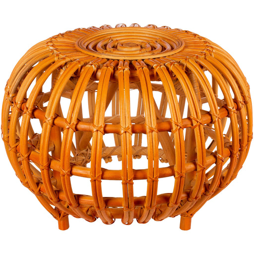 Surya Odyssey Rattan Round End Table