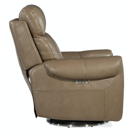 Hooker Furniture Sterling Swivel Power Recliner with Power Headrest