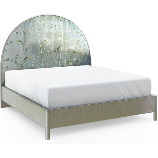 Jonathan Charles Shimmering Moon Half Round Panel Bed