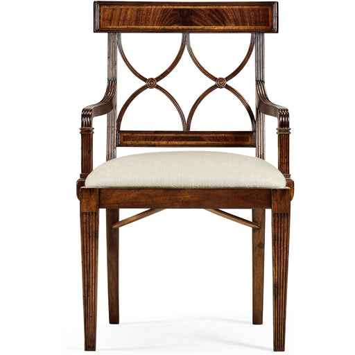 Jonathan Charles Buckingham Curved Back Arm Chair