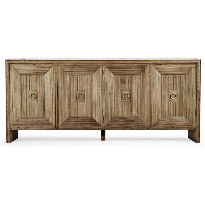 Jonathan Charles Hamilton White Marble Credenza