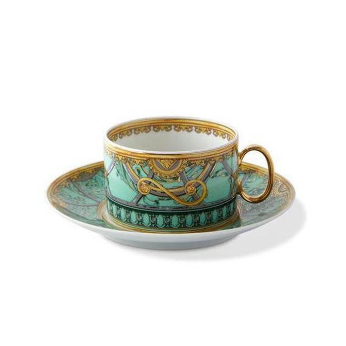 Versace La Scala del Palazzo Verde Tea Cup & Saucer