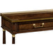 Jonathan Charles Brompton French Style Mahogany Console with Brass Gallery